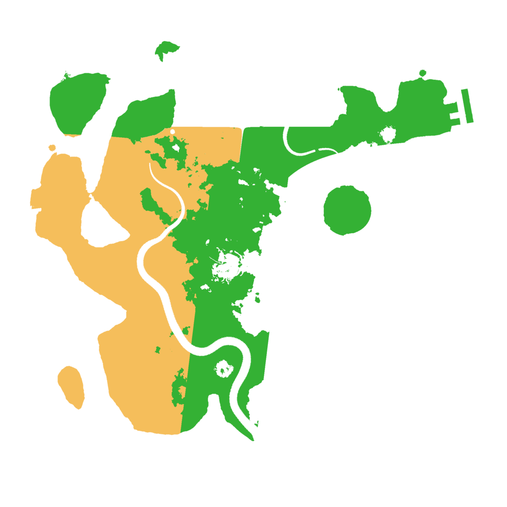 Biome Rust Map: Procedural Map, Size: 3000, Seed: 677634567