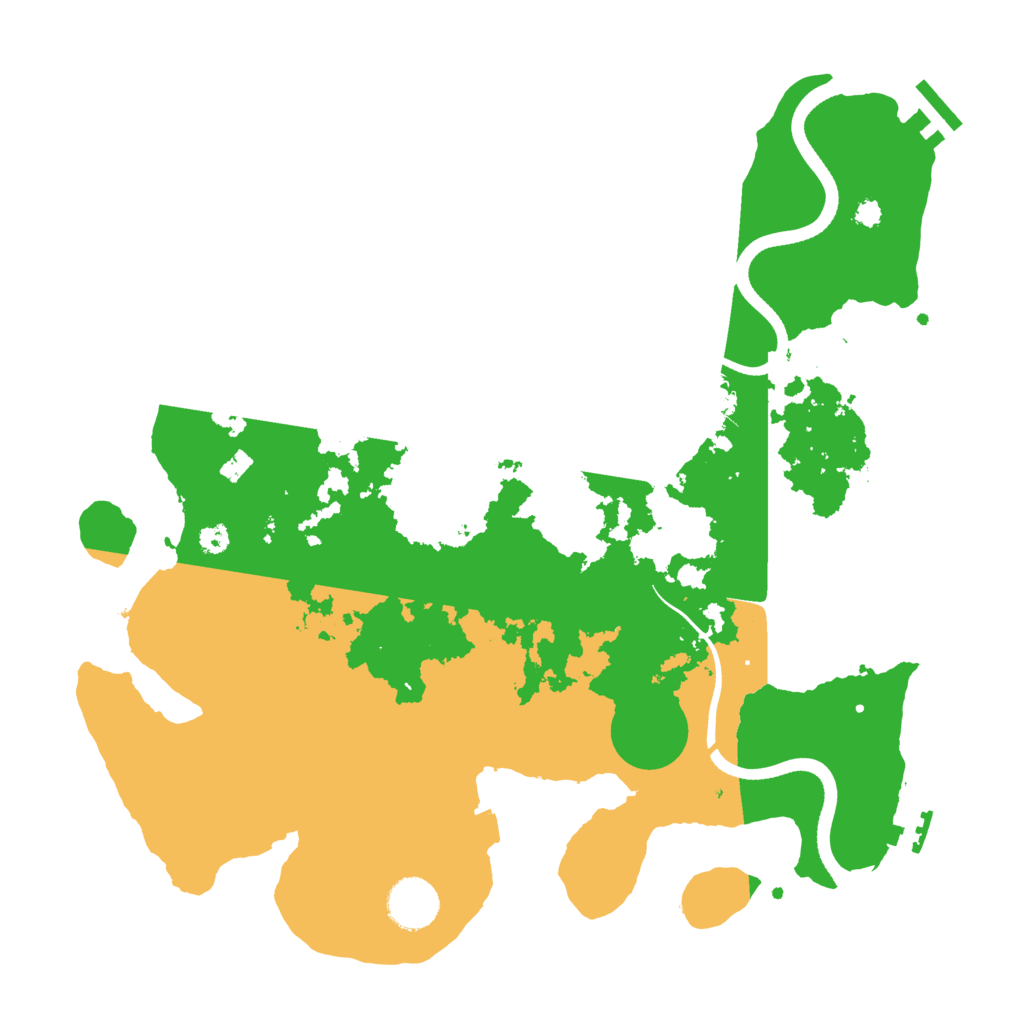 Biome Rust Map: Procedural Map, Size: 3500, Seed: 1256921768