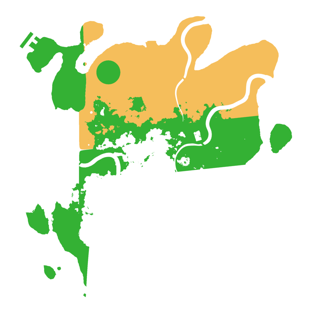 Biome Rust Map: Procedural Map, Size: 3500, Seed: 41259