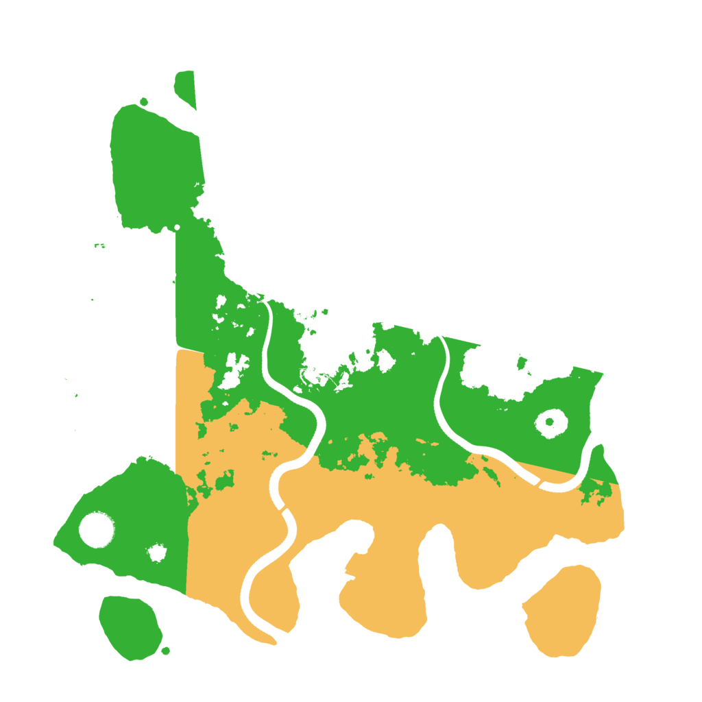 Biome Rust Map: Procedural Map, Size: 3500, Seed: 516655142