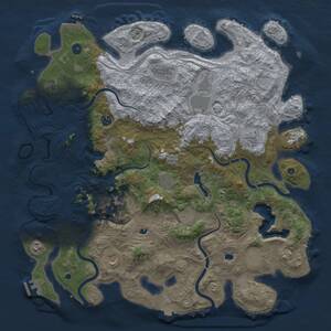Thumbnail Rust Map: Procedural Map, Size: 4800, Seed: 387777859, 17 Monuments