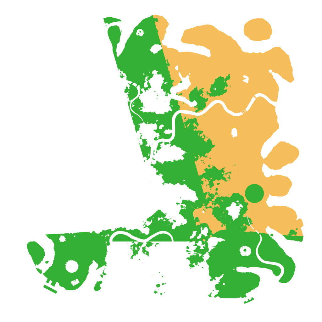 Biome Rust Map: Procedural Map, Size: 4500, Seed: 833827408