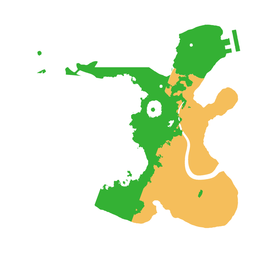 Biome Rust Map: Procedural Map, Size: 2500, Seed: 11223344