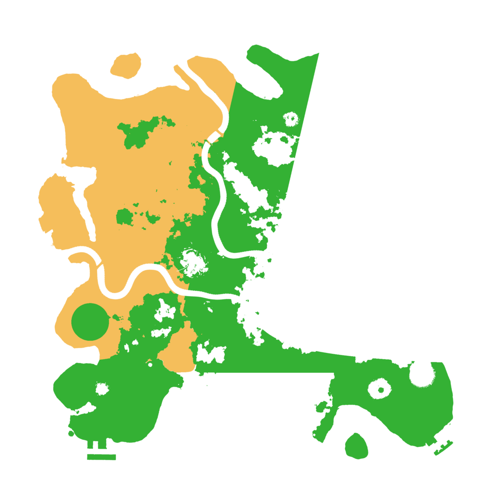 Biome Rust Map: Procedural Map, Size: 3500, Seed: 74504