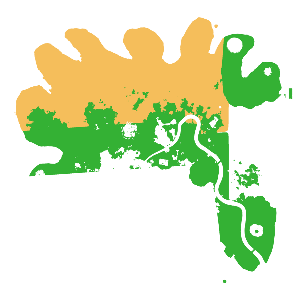 Biome Rust Map: Procedural Map, Size: 3500, Seed: 881439751