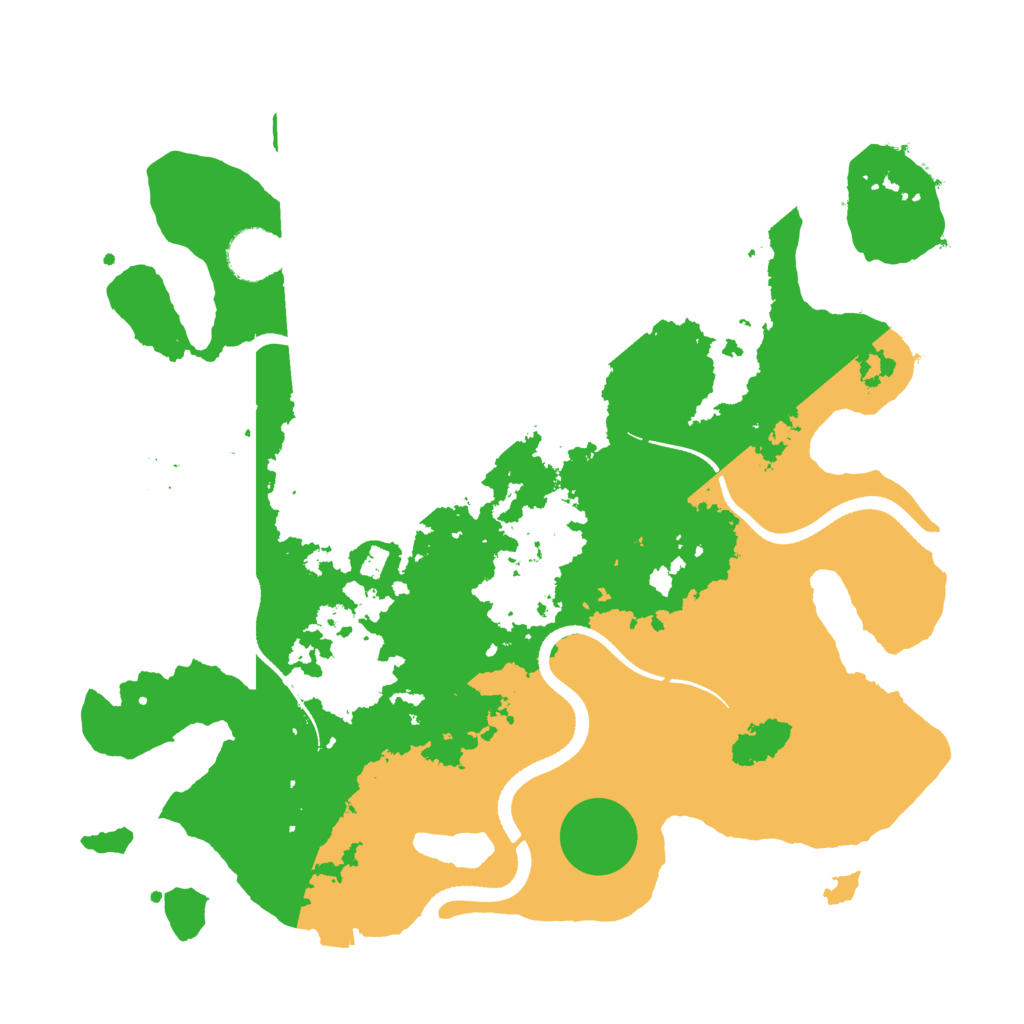 Biome Rust Map: Procedural Map, Size: 3500, Seed: 648276