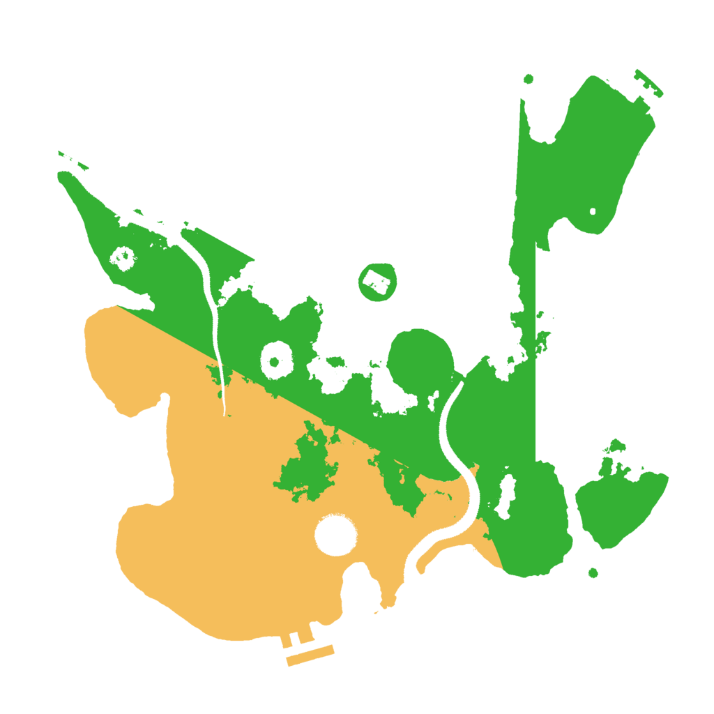 Biome Rust Map: Procedural Map, Size: 3000, Seed: 444748499