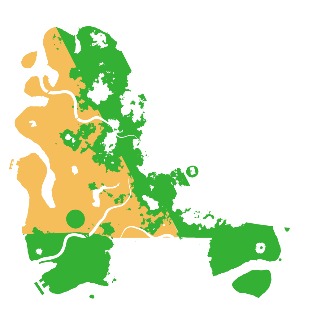 Biome Rust Map: Procedural Map, Size: 4500, Seed: 488738777