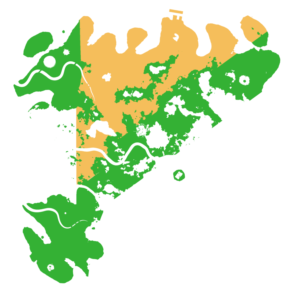 Biome Rust Map: Procedural Map, Size: 4500, Seed: 199921617