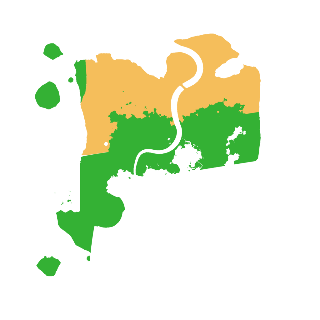 Biome Rust Map: Procedural Map, Size: 2500, Seed: 965290949