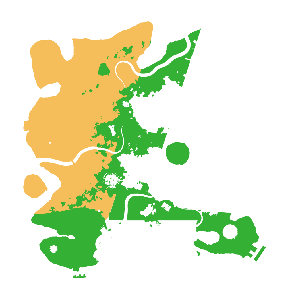 Biome Rust Map: Procedural Map, Size: 3500, Seed: 1179136520