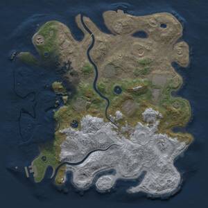 Thumbnail Rust Map: Procedural Map, Size: 4000, Seed: 1890145342, 17 Monuments