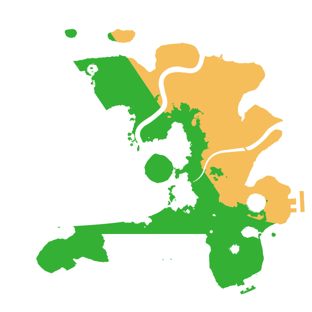Biome Rust Map: Procedural Map, Size: 3000, Seed: 357279068