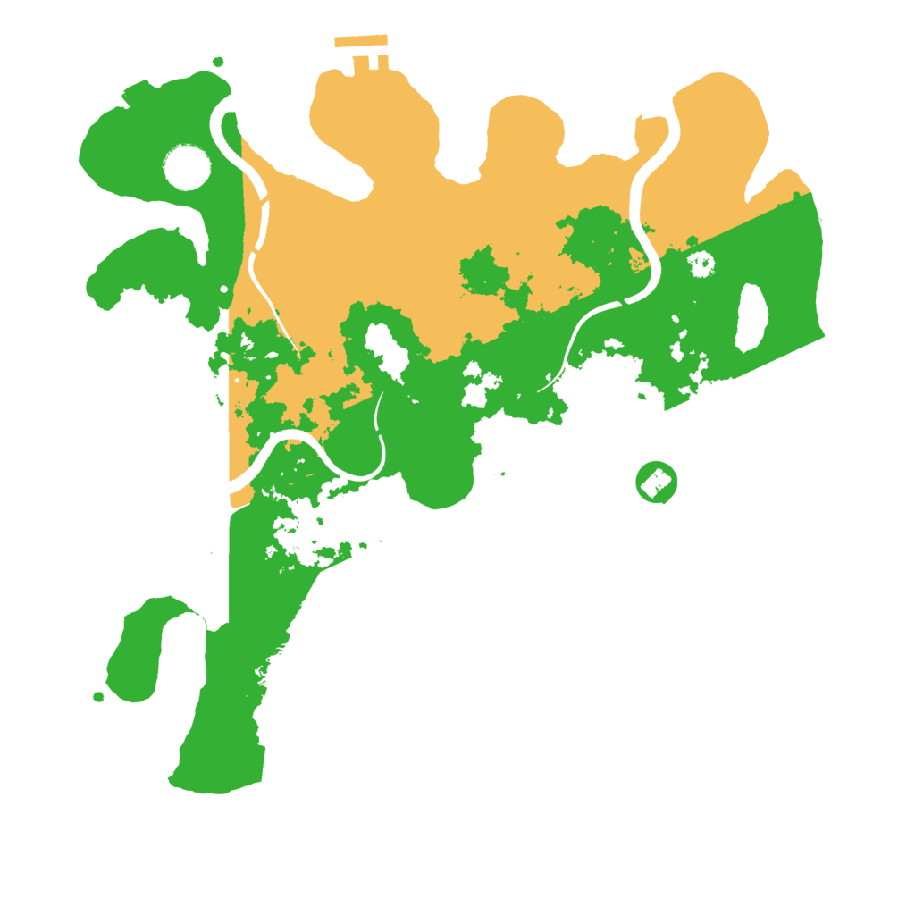 Biome Rust Map: Procedural Map, Size: 3500, Seed: 2033528944