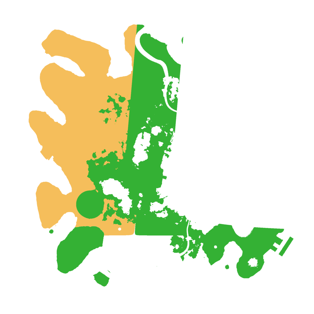 Biome Rust Map: Procedural Map, Size: 3000, Seed: 22289