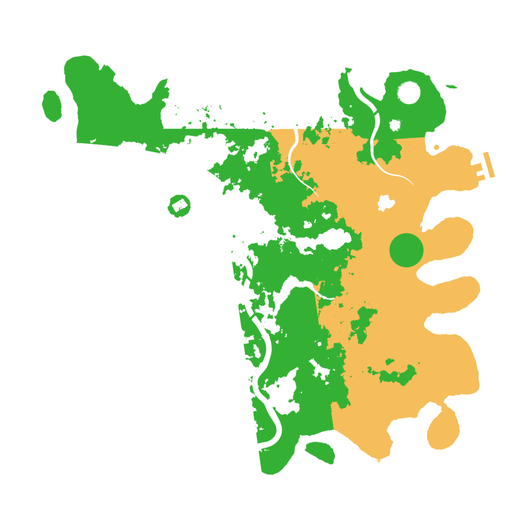Biome Rust Map: Procedural Map, Size: 4000, Seed: 15566