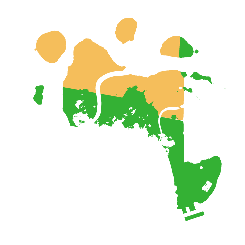 Biome Rust Map: Procedural Map, Size: 2500, Seed: 62349888