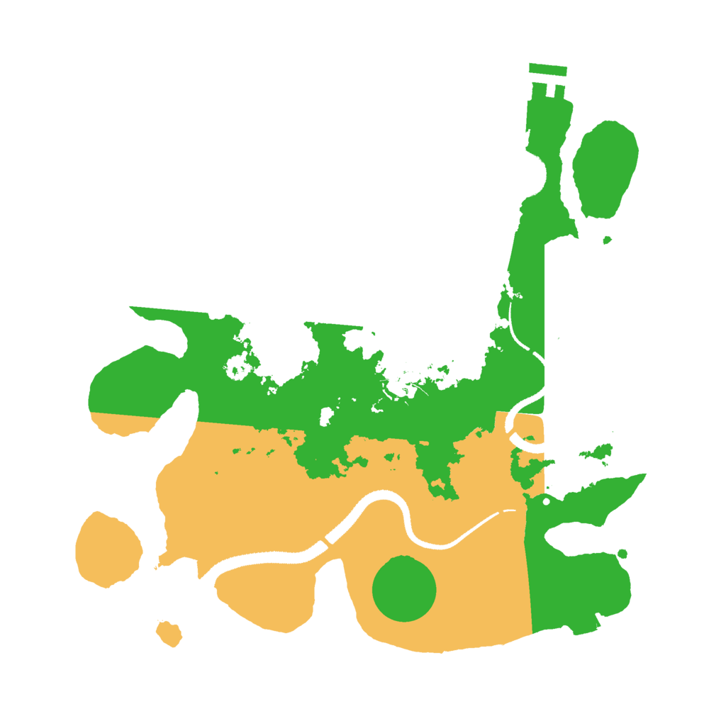 Biome Rust Map: Procedural Map, Size: 3000, Seed: 94756632