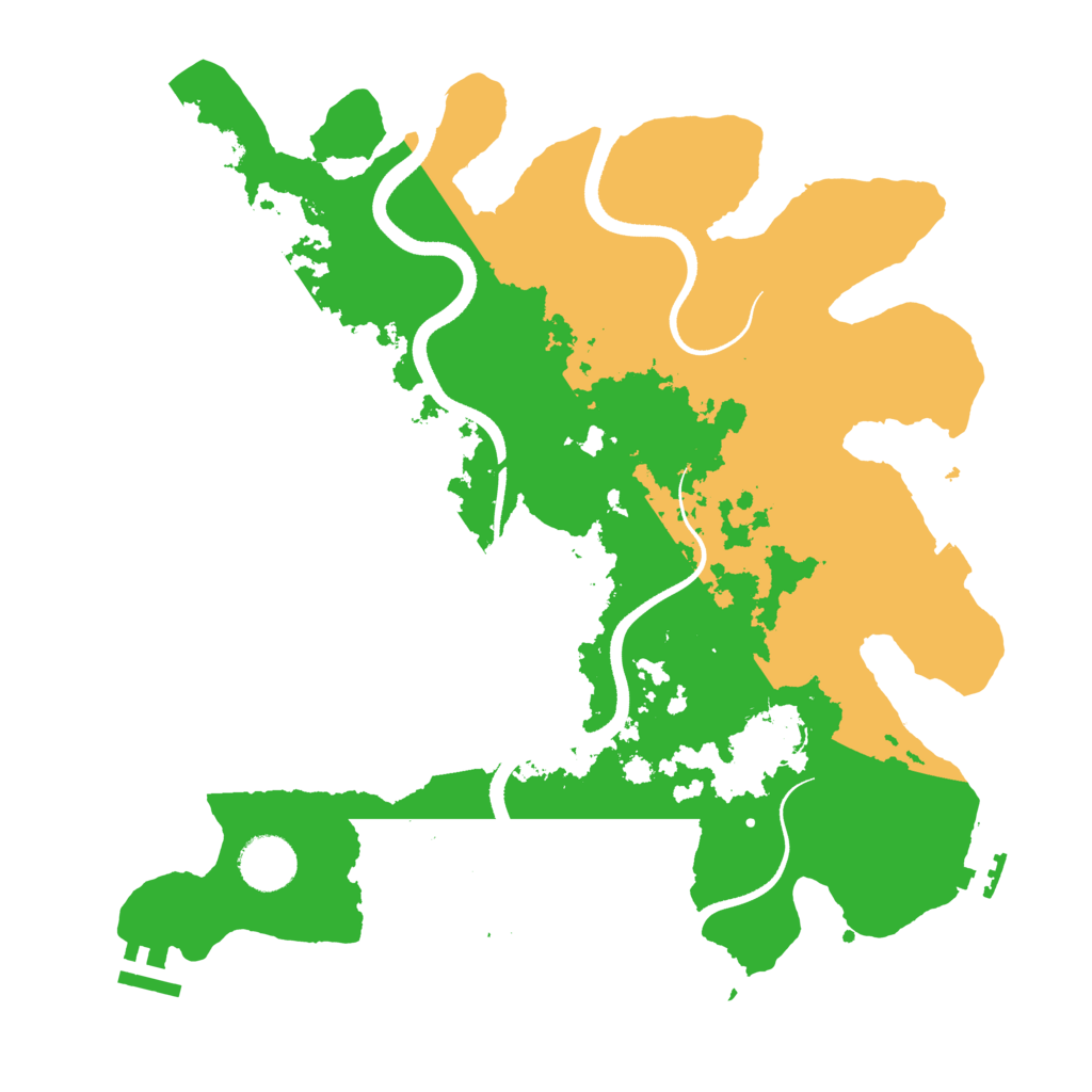 Biome Rust Map: Procedural Map, Size: 3500, Seed: 357279068