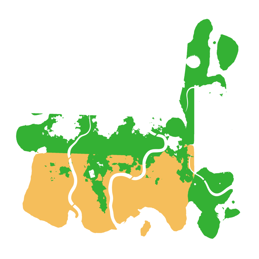 Biome Rust Map: Procedural Map, Size: 3600, Seed: 1883249509