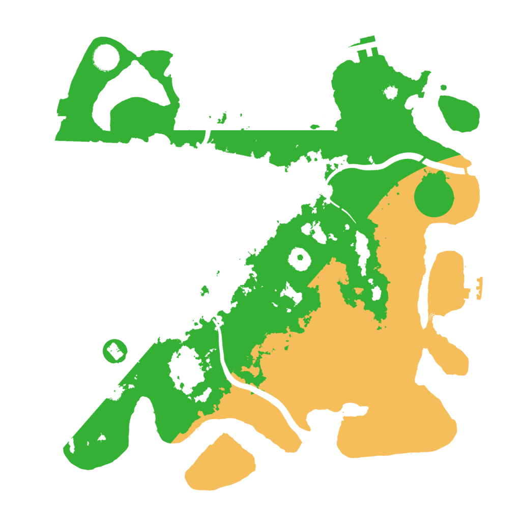Biome Rust Map: Procedural Map, Size: 3500, Seed: 776383056