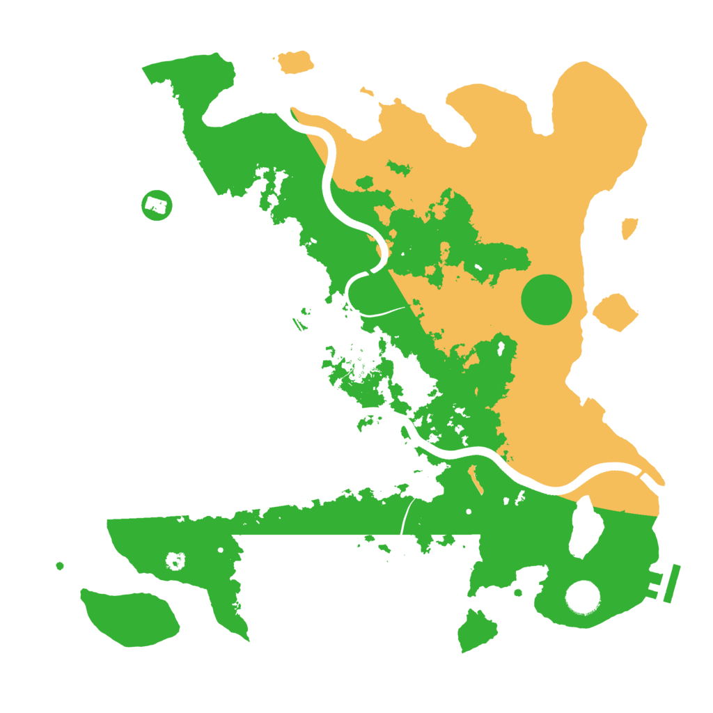 Biome Rust Map: Procedural Map, Size: 3700, Seed: 1699499078