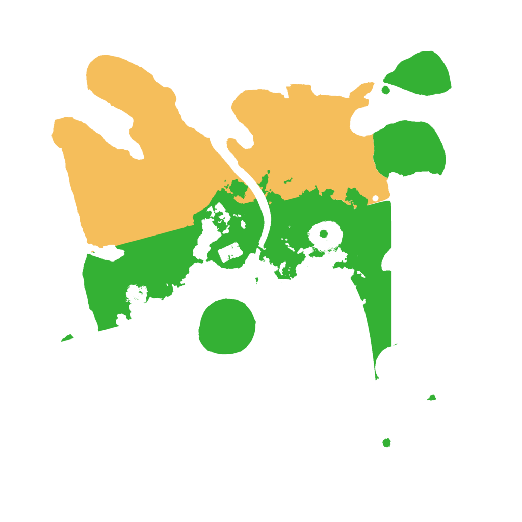 Biome Rust Map: Procedural Map, Size: 2500, Seed: 1327939618