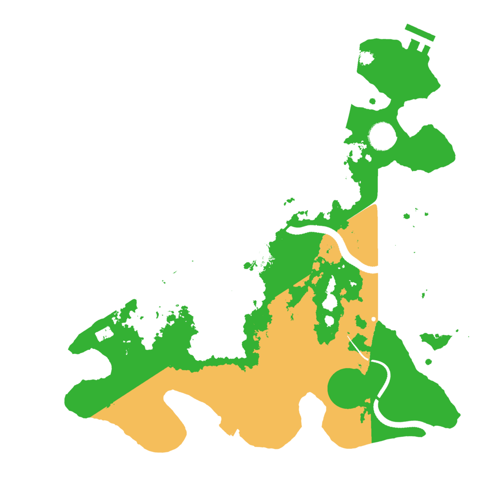 Biome Rust Map: Procedural Map, Size: 3275, Seed: 52