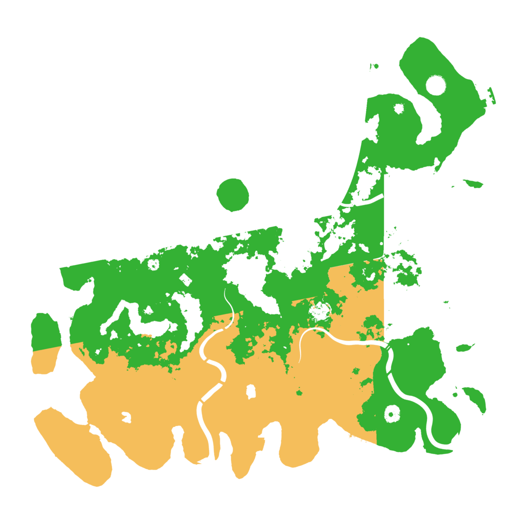 Biome Rust Map: Procedural Map, Size: 4500, Seed: 341609925