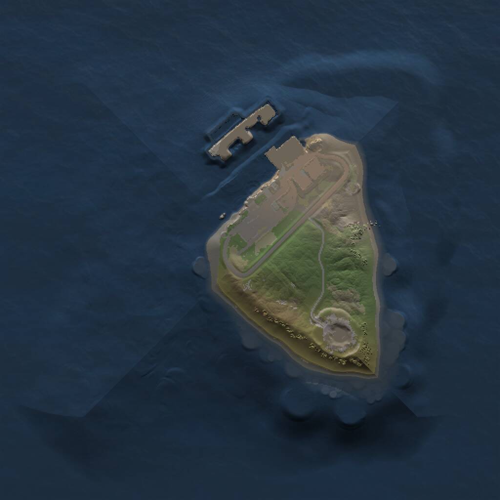 Rust Map: Procedural Map, Size: 1000, Seed: 40039082, 2 Monuments