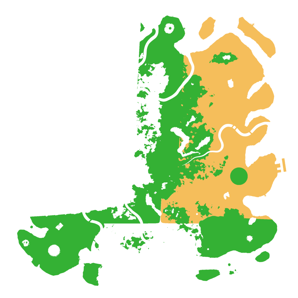 Biome Rust Map: Procedural Map, Size: 4500, Seed: 2033041798