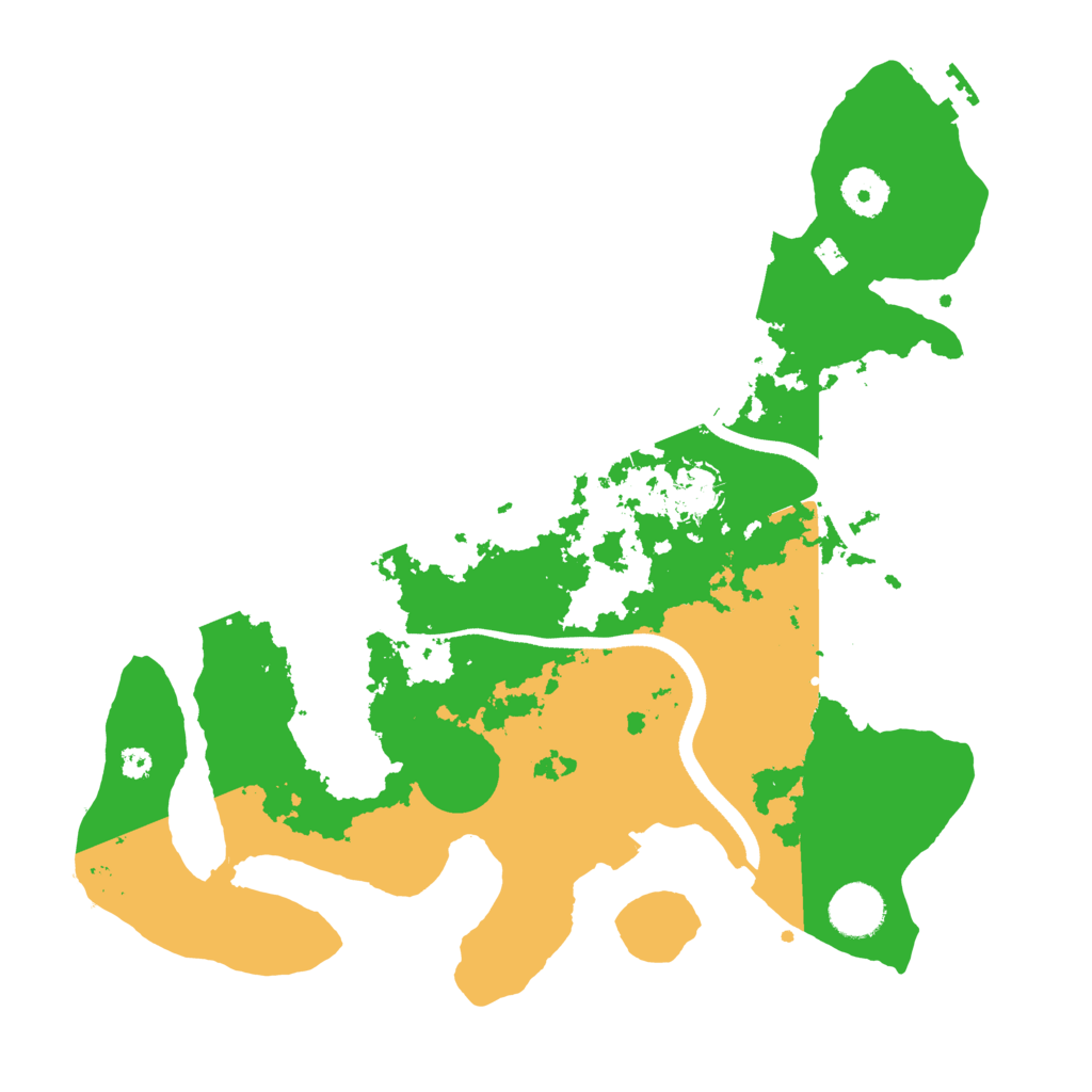 Biome Rust Map: Procedural Map, Size: 3500, Seed: 623051