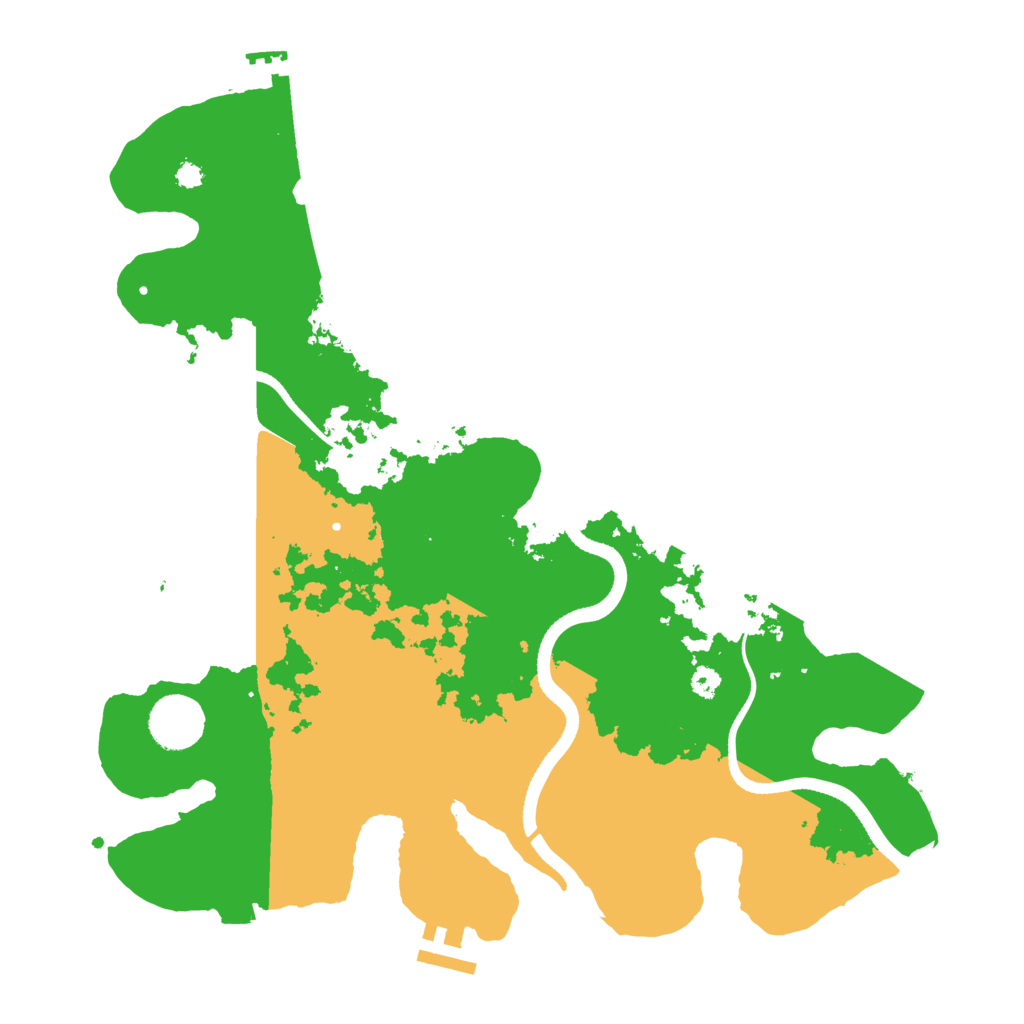 Biome Rust Map: Procedural Map, Size: 3500, Seed: 324915964