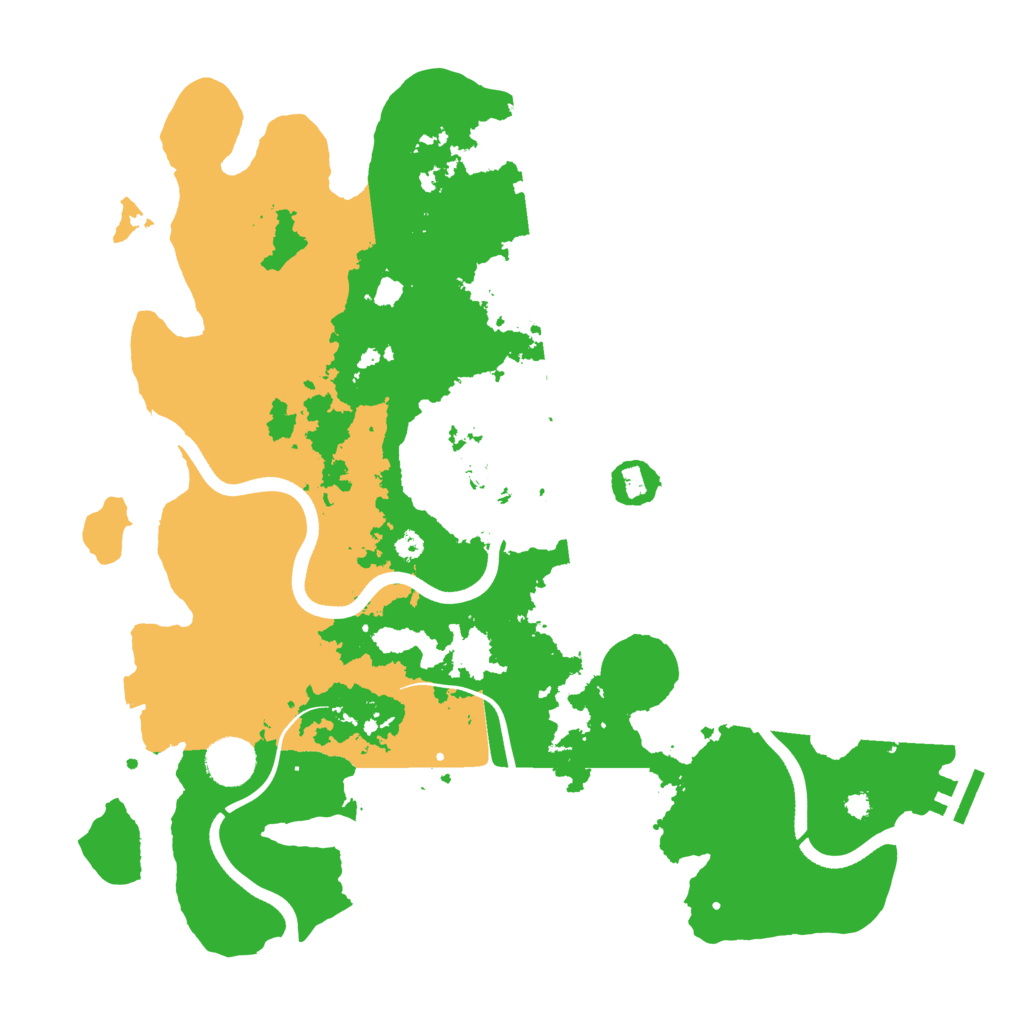Biome Rust Map: Procedural Map, Size: 3700, Seed: 35234346