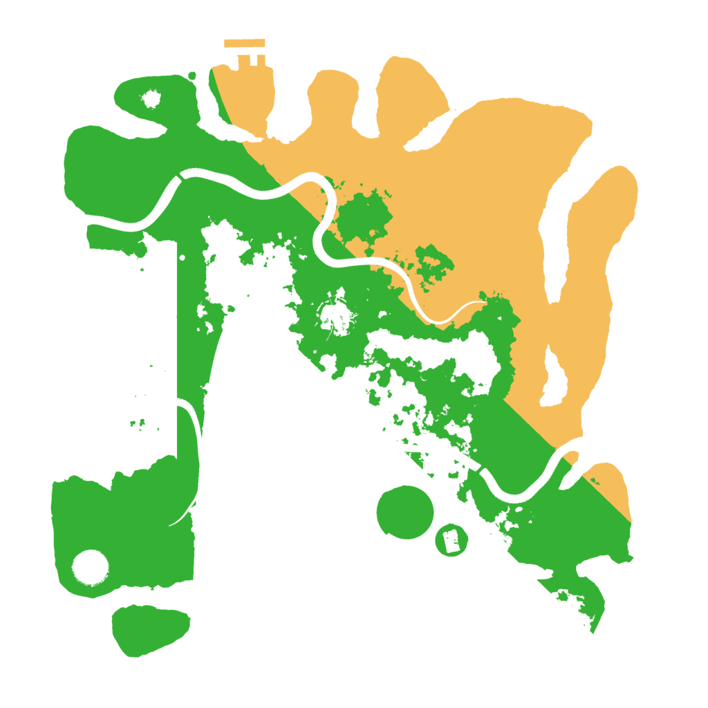 Biome Rust Map: Procedural Map, Size: 3500, Seed: 16141