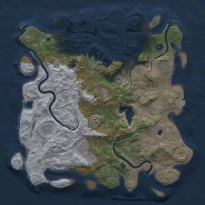 Thumbnail Rust Map: Procedural Map, Size: 4250, Seed: 857331385, 16 Monuments