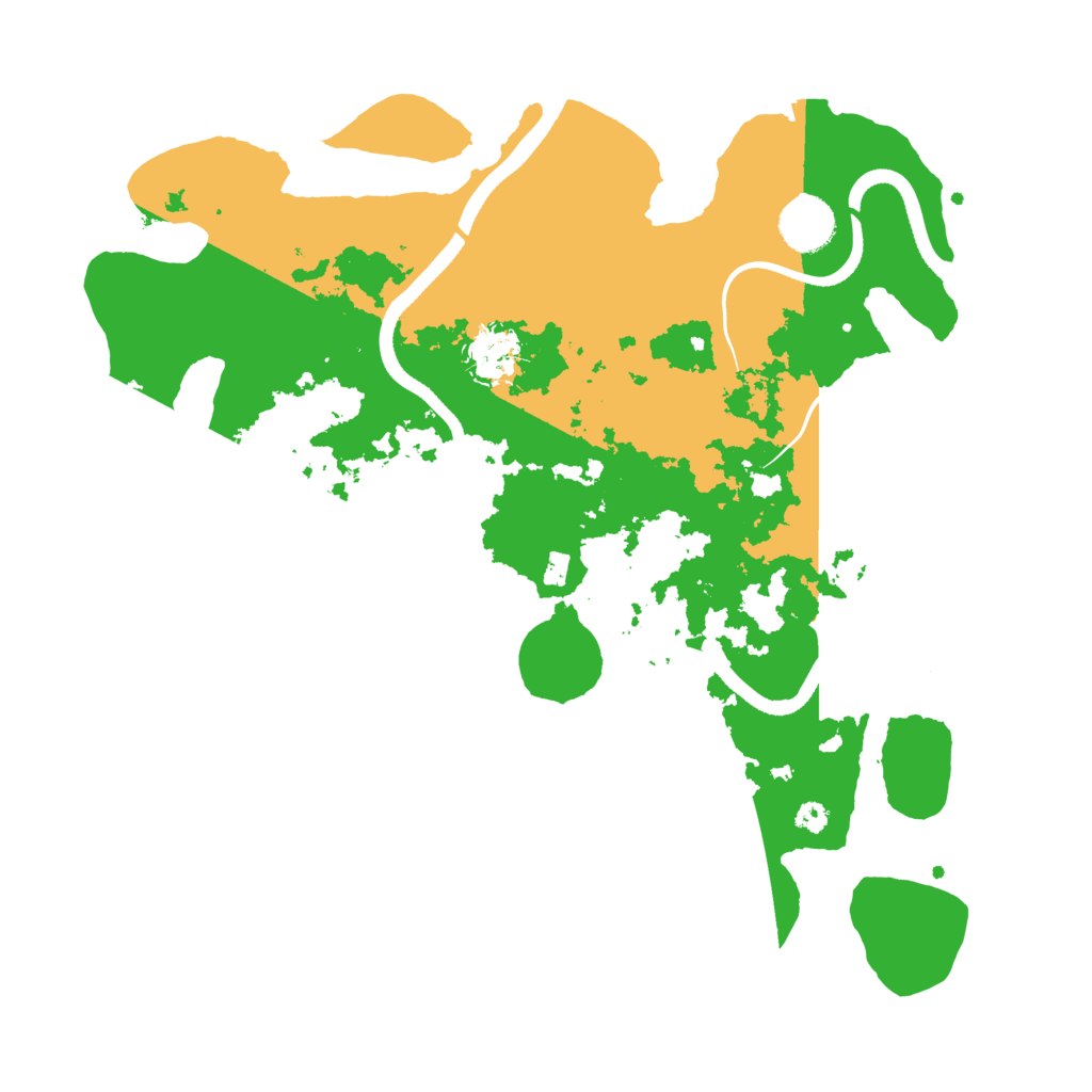 Biome Rust Map: Procedural Map, Size: 3500, Seed: 457984137