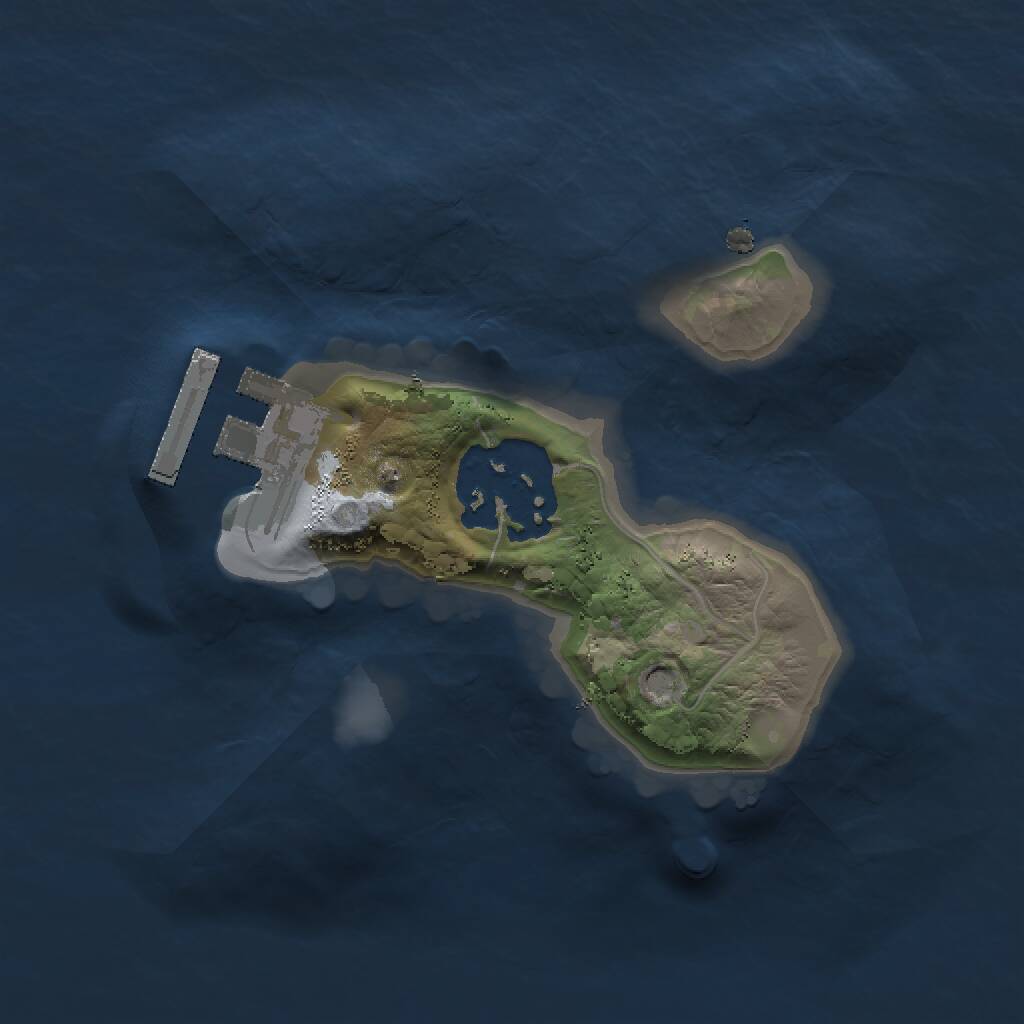 Rust Map: Procedural Map, Size: 1500, Seed: 33333, 3 Monuments