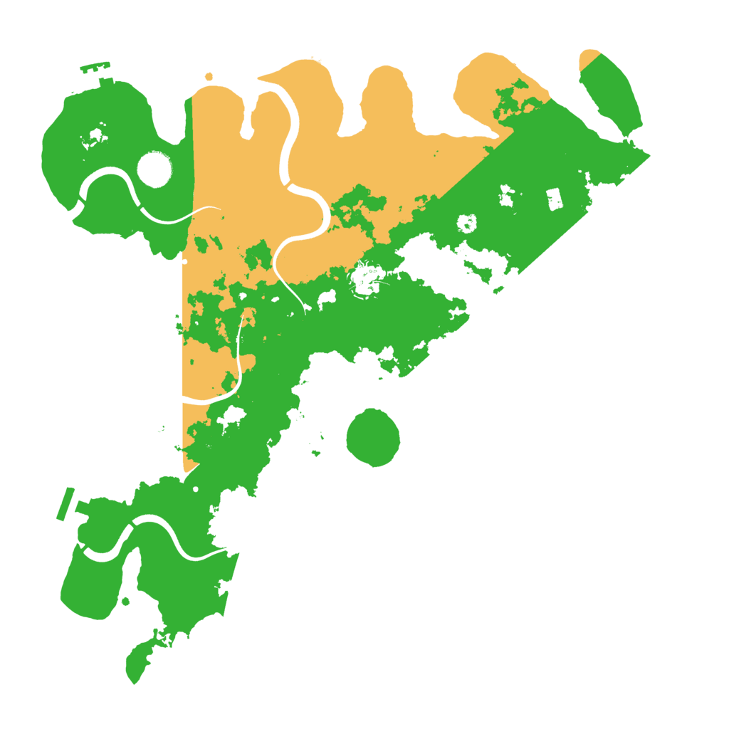Biome Rust Map: Procedural Map, Size: 3700, Seed: 437600195