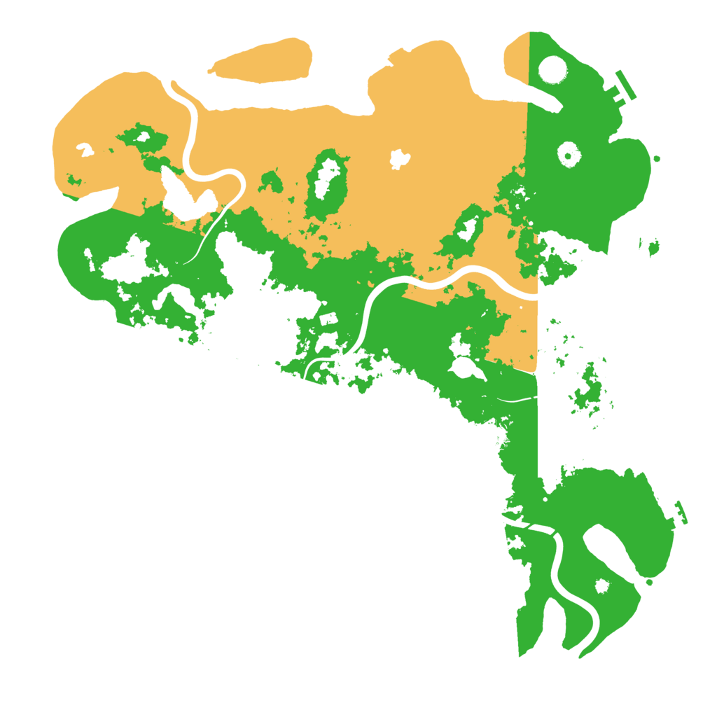 Biome Rust Map: Procedural Map, Size: 4500, Seed: 64206969