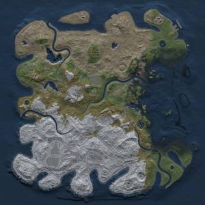 Thumbnail Rust Map: Procedural Map, Size: 4500, Seed: 64206969, 15 Monuments