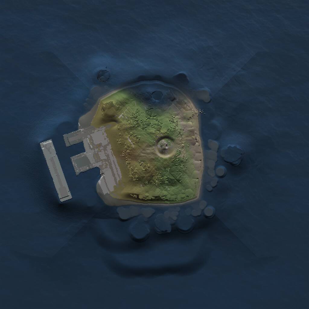 Rust Map: Procedural Map, Size: 1000, Seed: 7003, 2 Monuments