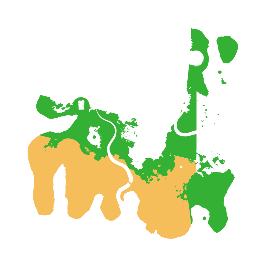 Biome Rust Map: Procedural Map, Size: 3000, Seed: 1097501715