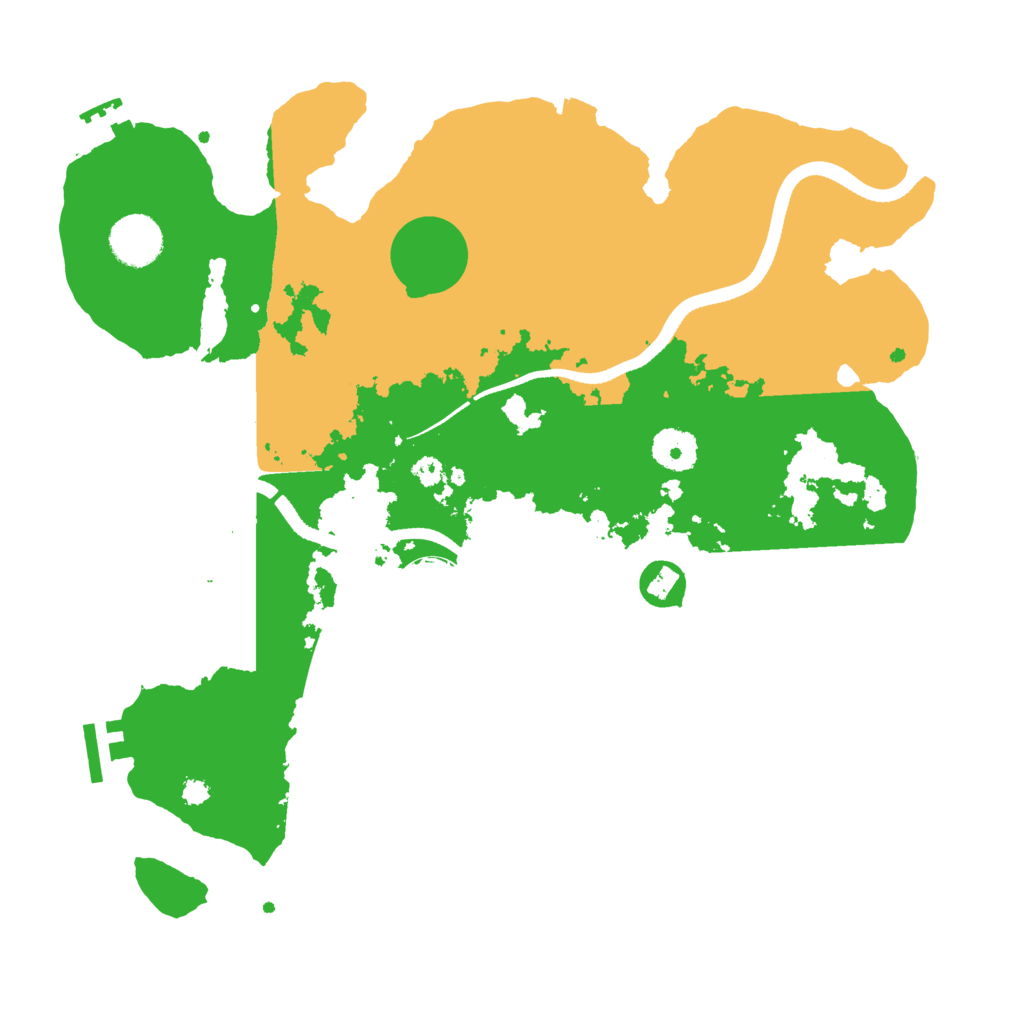 Biome Rust Map: Procedural Map, Size: 3500, Seed: 3781