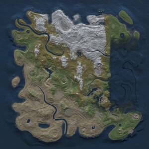 Thumbnail Rust Map: Procedural Map, Size: 4500, Seed: 978762542, 16 Monuments