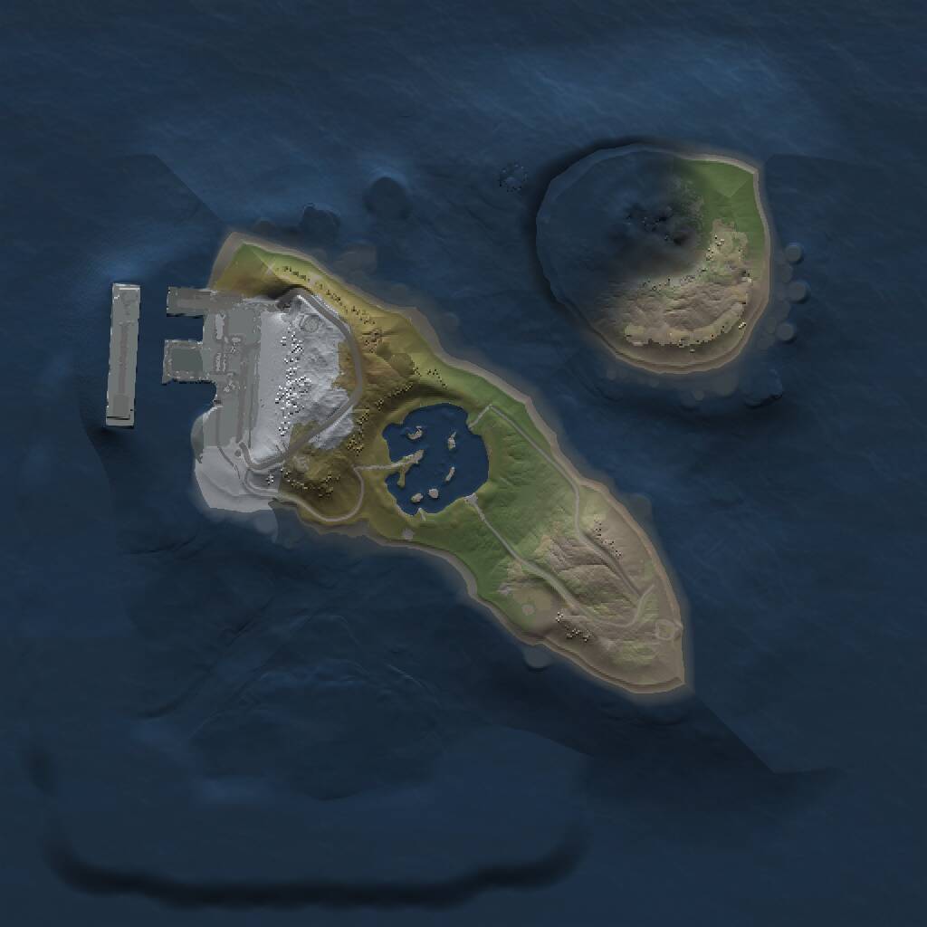 Rust Map: Procedural Map, Size: 1320, Seed: 1597963589, 3 Monuments