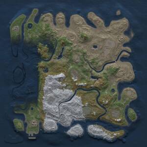 Thumbnail Rust Map: Procedural Map, Size: 4250, Seed: 1954859471, 15 Monuments