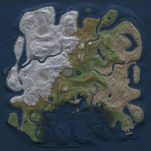 Thumbnail Rust Map: Procedural Map, Size: 4250, Seed: 587535558, 15 Monuments