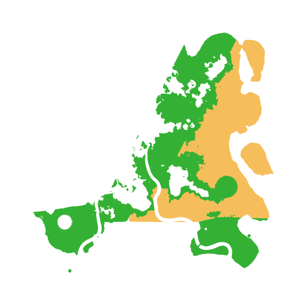 Biome Rust Map: Procedural Map, Size: 3600, Seed: 26598