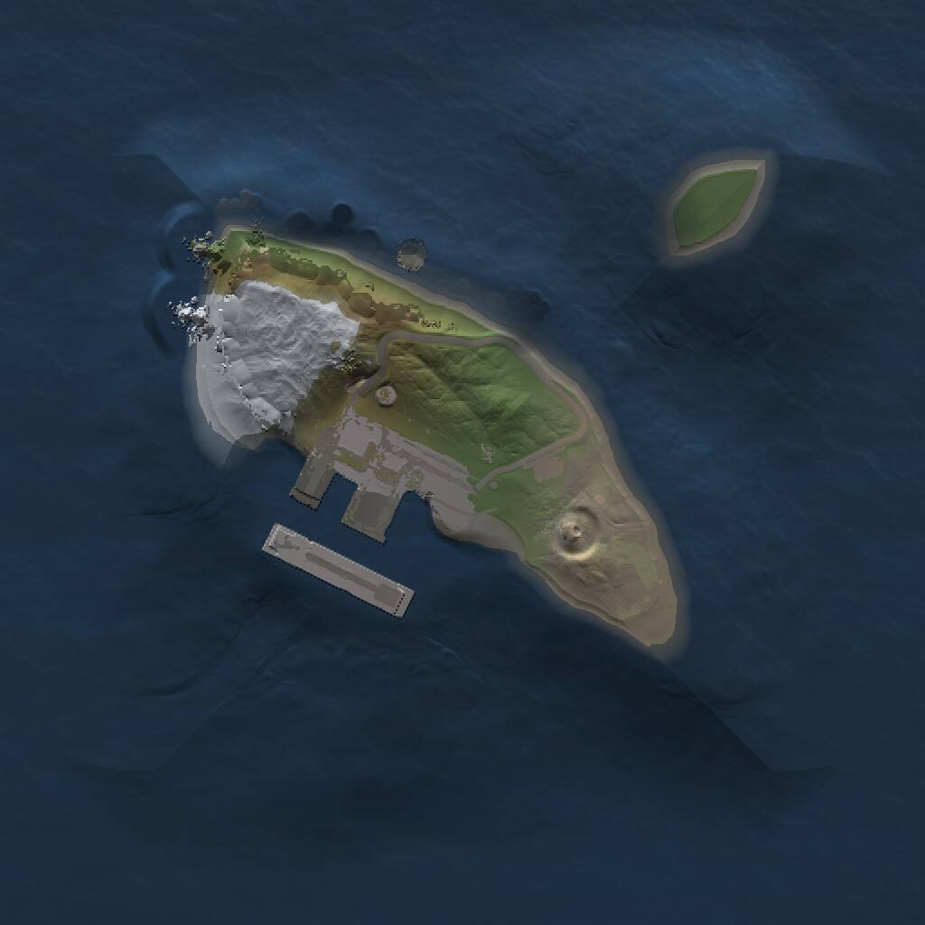 Rust Map: Procedural Map, Size: 1200, Seed: 1597963589, 2 Monuments